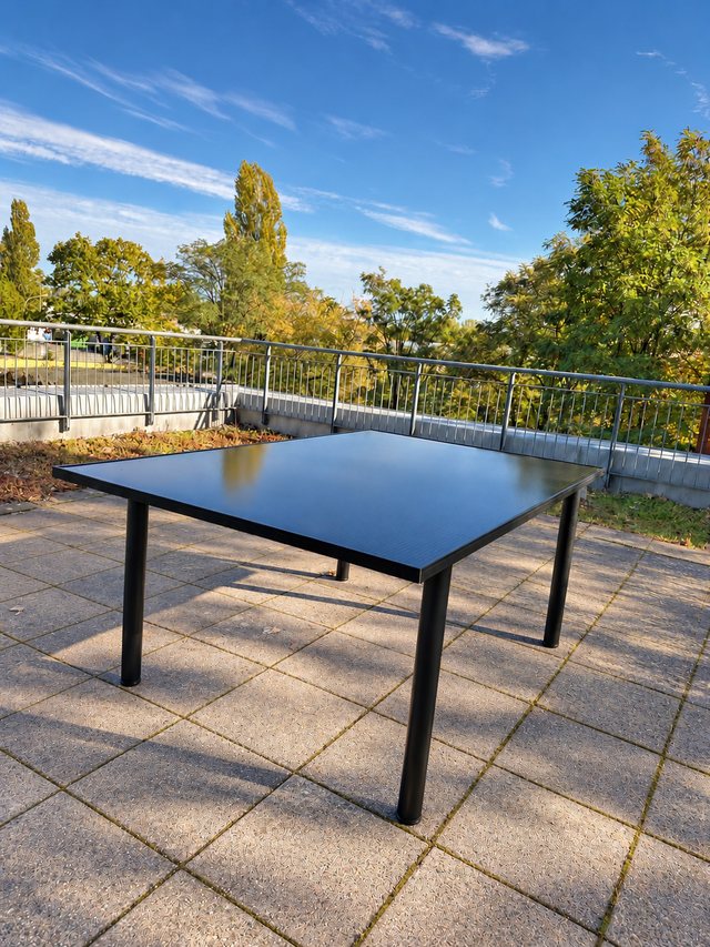 Solartisch ST-450 auf einer Dachterrasse in Potsdam